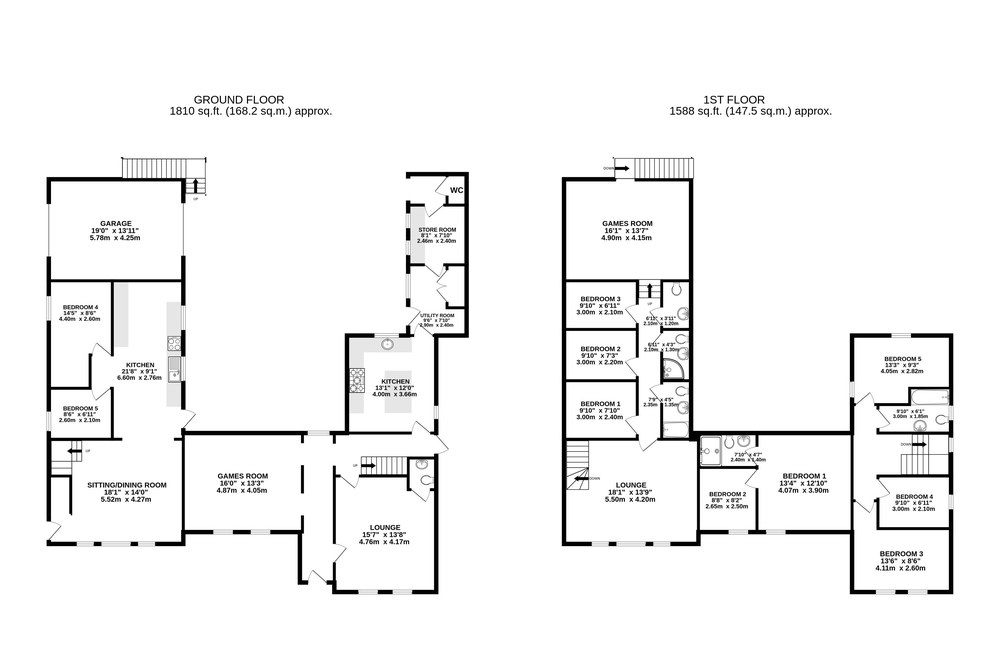 Example 2D measured floor plan